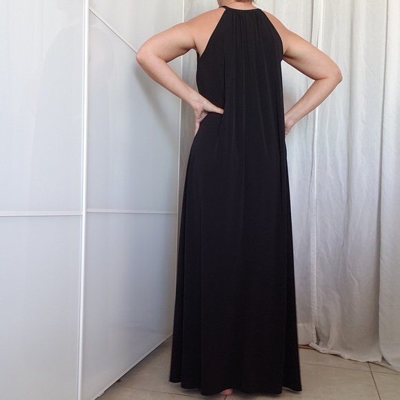 Black Strap Loose Maxi Dress - A Collection - Picture 3 of 6